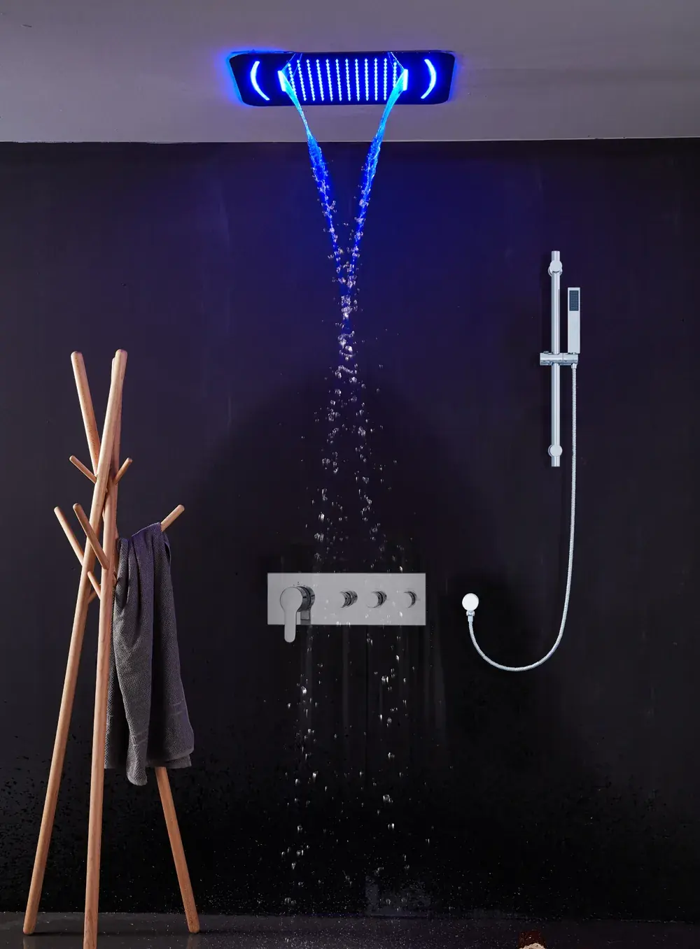 YW-S10 shower configuration, 580 × 380 mm, catalogue page 92