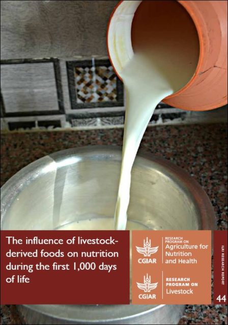 Book cover: The influence of livestock-derived foods on nutrition during the first 1,000 days of life