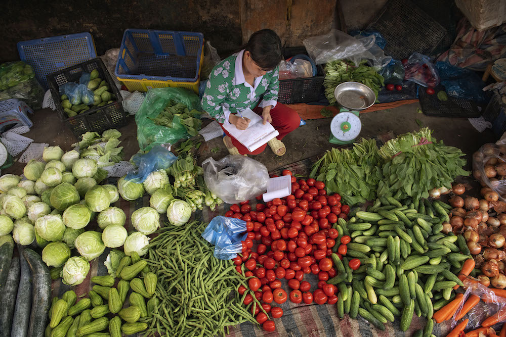 Most of the food in Vietnam is bought from informal traders. Photo by C. De Bode/CGIAR