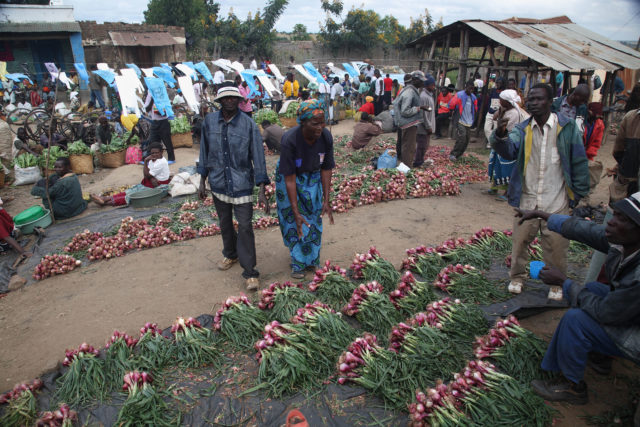 Market near Khulungira Village, in central Malawi (photo credit: ILRI/Stevie Mann).