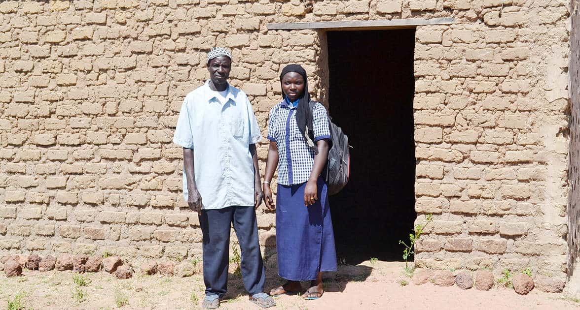 Farmer Timothée Goita has built a house in Yorosso town to facilitate accommodation for his daughter Safiatou, who studies there. Photo: N Diakite, ICRISAT