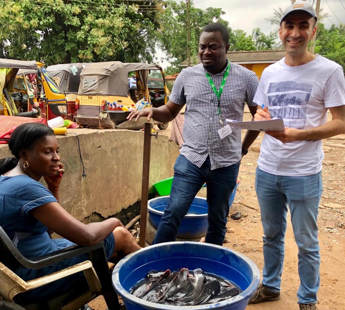 Field testing of the value chain assessment tool, Oyo State. Photo by Sunil Siriwardena.