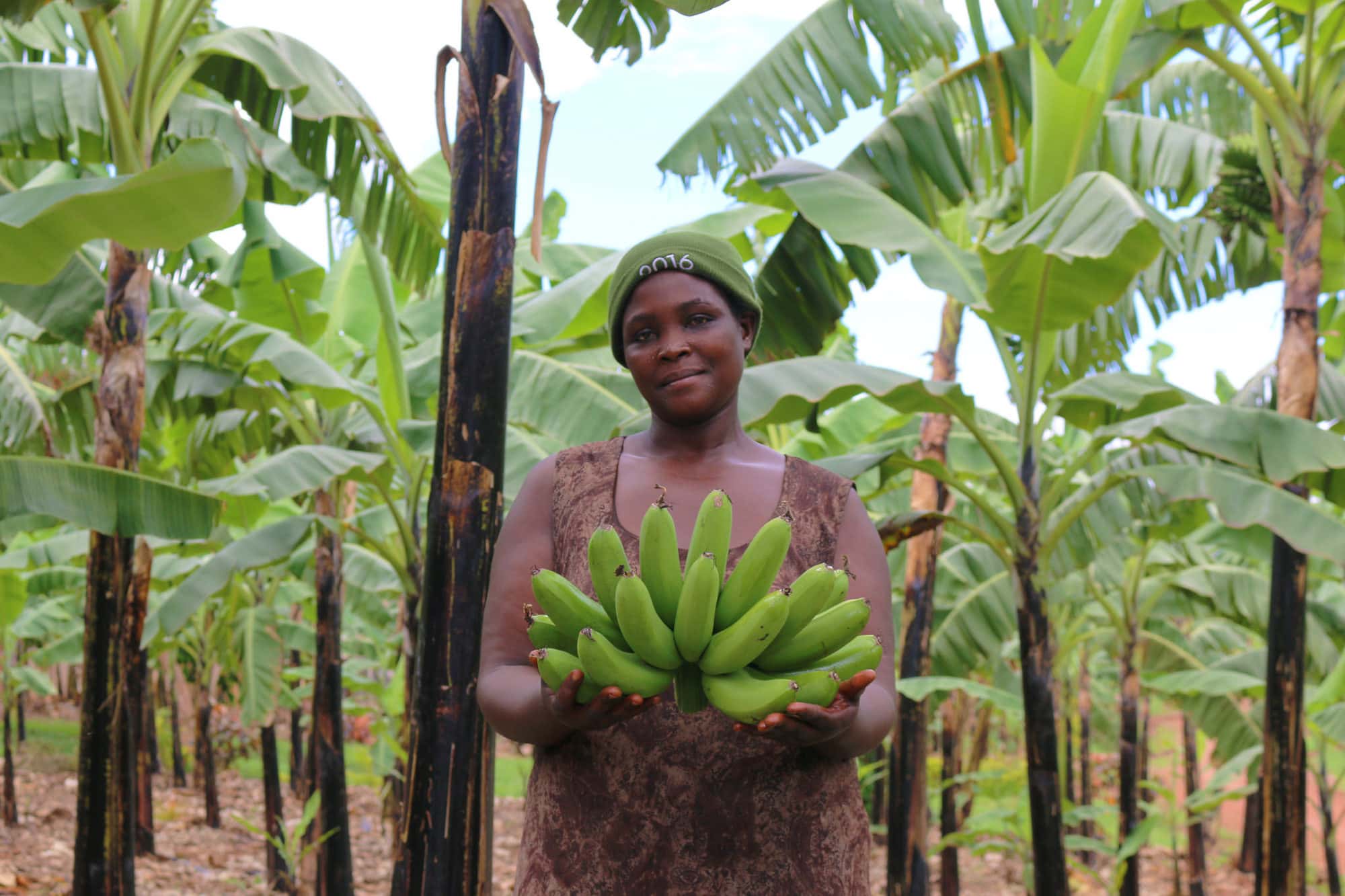 Female banana exporter