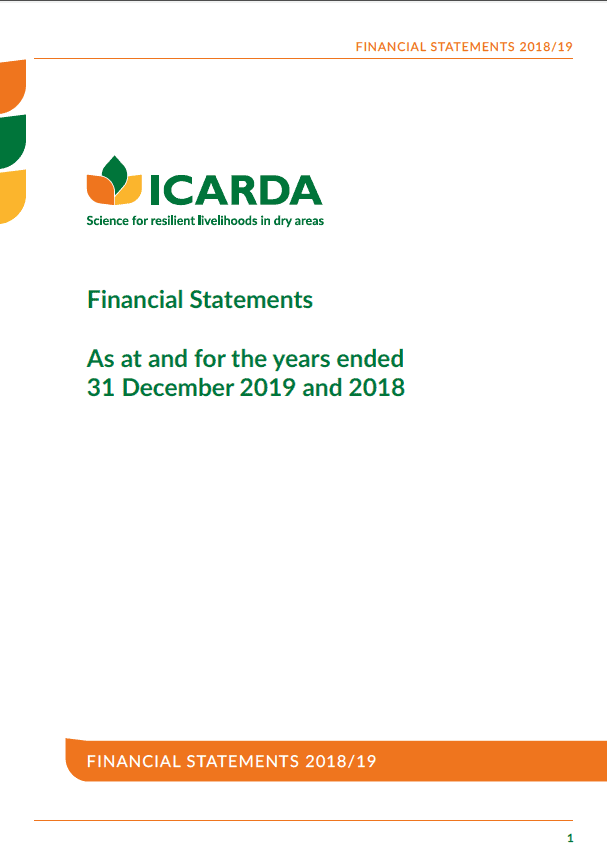 ICARDA 2019 Financial Report