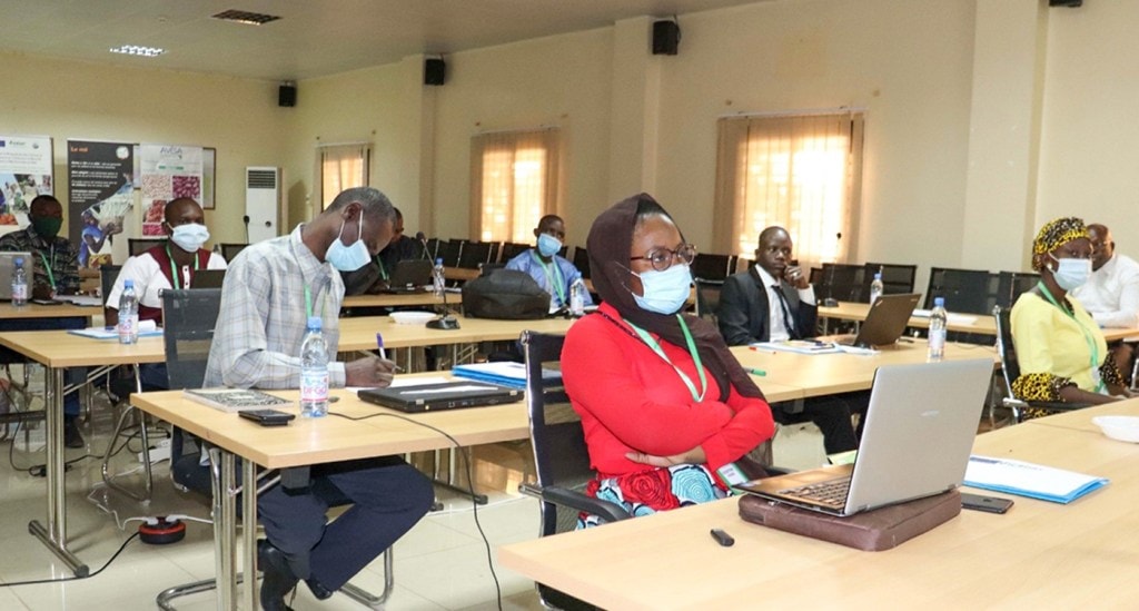 Participants at the crop modeling training session at ICRISAT-Mali. Photo: A Diama, ICRISAT