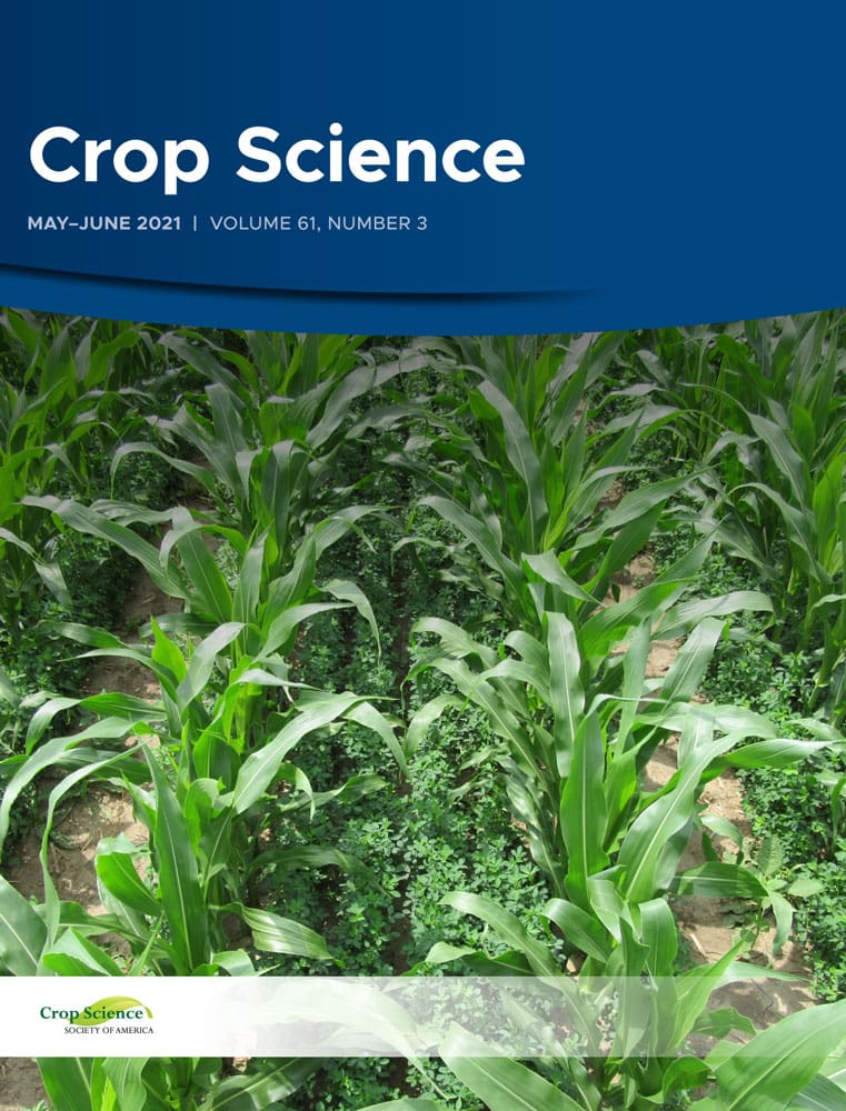 Crop science journal cover