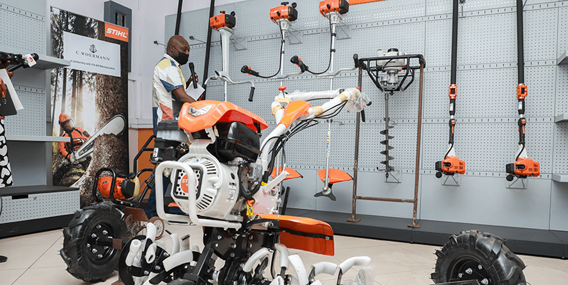 The launch room of agricultural tools.