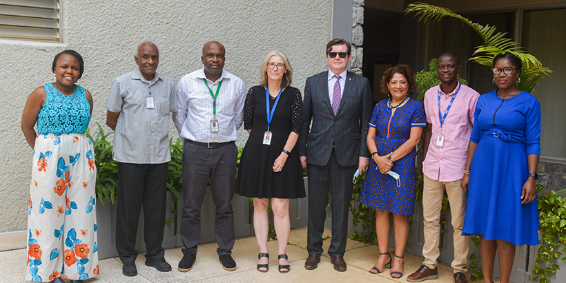 IITA management team with the Commissioner Australian High and his team.