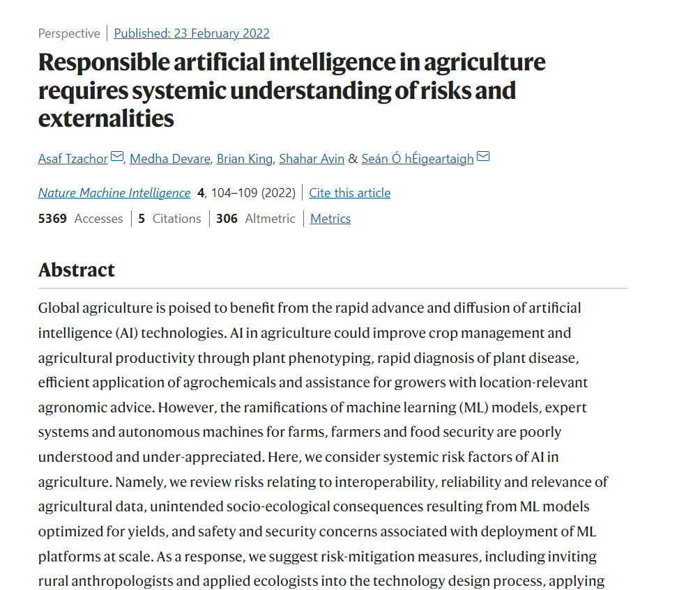 case study of big data in agriculture