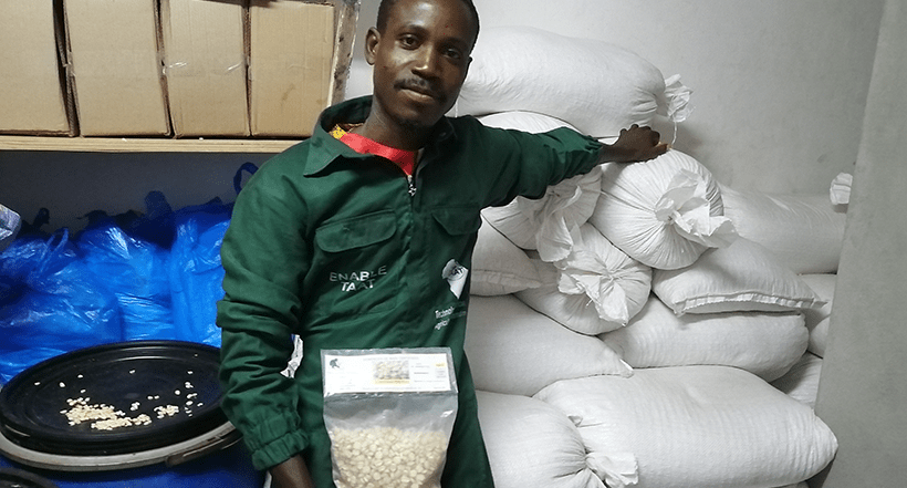 Maize storage used by the youth.