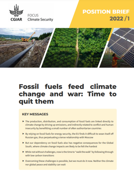 Fossil Fuels Feed Climate Change And War Time To Quit Them Cgiar Fossil Fuels Feed Climate Change And War Time To Quit Them Cgiar