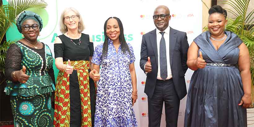 L-R: Director of Agribusiness, Lagos State Ministry of Agriculture, Aramide Ganzallo; IITA Deputy Director-General, Corporate Services, Hilde Koper; Country Head, Mastercard Foundation Nigeria, Chidinma Lawanson; Ecobank Managing Director, Bolaji Lawal; and I-Youth Project Executive Director, Aline Mugisho during the I-Youth Project Agribusiness Investment Forum held in Lagos.