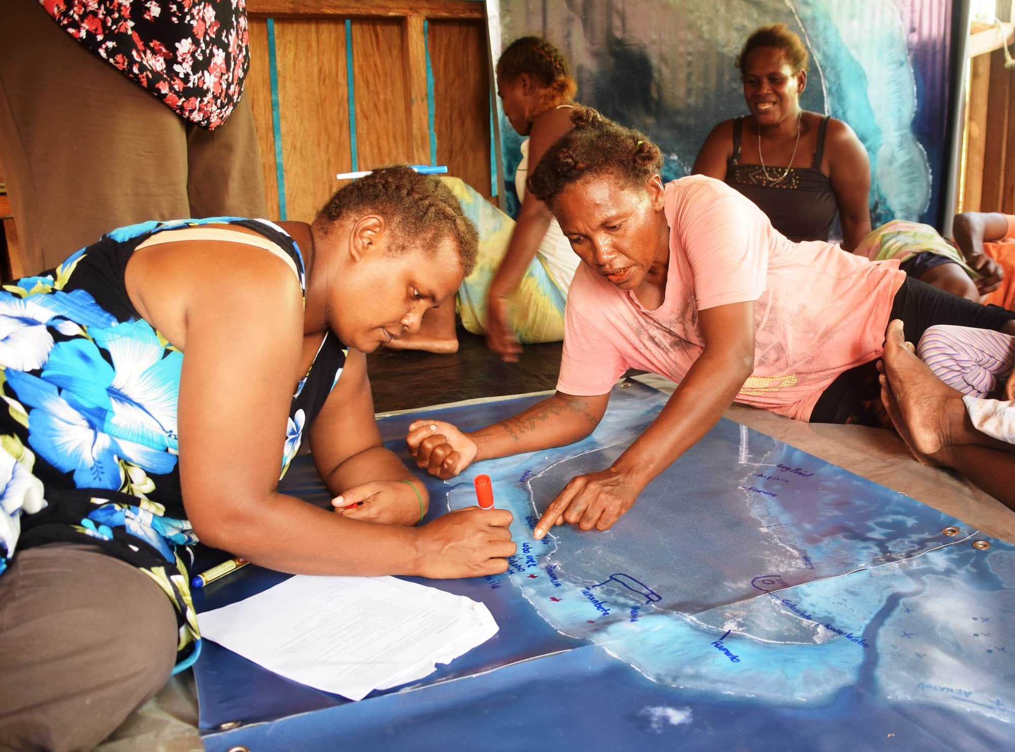 The voices of women are often underrepresented in decisions on resource management. Photo by Jan van der Ploeg