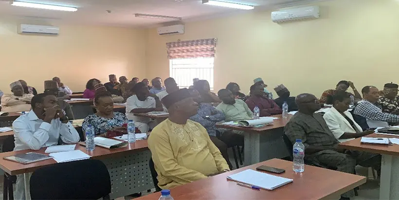 A cross section of participants at the agro-commodities export training in Abuja.
