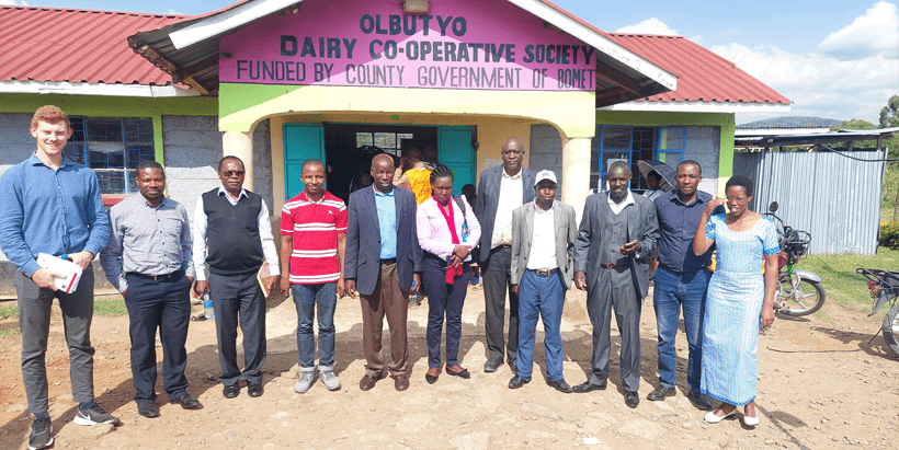 The team at the Dairy Cooperative in Bomet