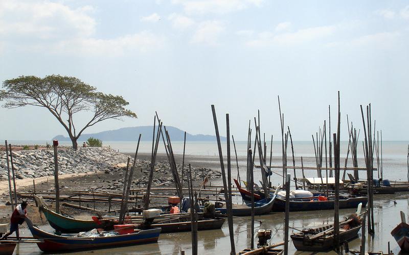 Small-scale fisheries landing site in Malaysia