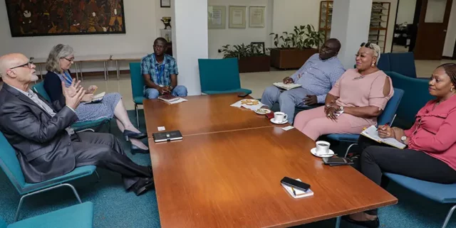 Kenton Dashiell welcoming the LAPO team to collaborate with IITA