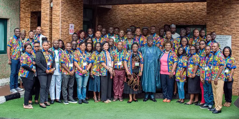 Scientists and science communicators at the training.