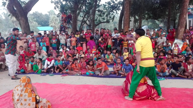 WorldFish identified forum theater as a gender transformative tool to help overcome the normative constraints that are holding women back. Photo by S.M. Faridul Haque