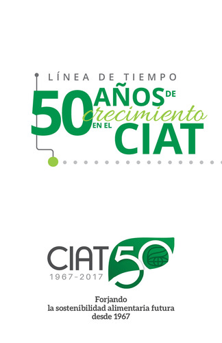 Línea de tiempo 50 años de crecimiento en el CIAT - Forjando la sostenibilidad alimentaria futura desde 1967