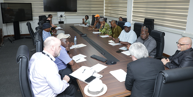 Gates Foundation Country Director for Nigeria Dr Jeremie Zoungrana and Senior Program Officer for Agriculture Dr Audu Grema meeting with the IITA team.