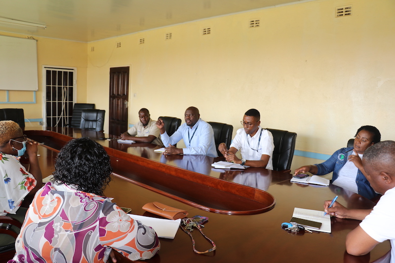 The project team met with the management and staff from the Natural Resources and Development College’s (NRDC) Basic Sciences and Fisheries Department to discuss potential collaboration on the upgrade of their fisheries wet lab. Photo: Agness Chileya