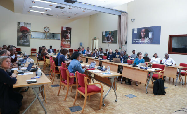 Participants at the CGIAR One Health initiative annual planning meeting April 24–26, 2023 (Photo credit: ILRI/Apollo Habtamu)