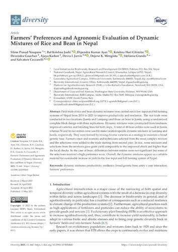 Farmers-preferences-and-agronomic-evaluation-of-dynamic-mixtures-of-rice-and-bean-in-Nepal