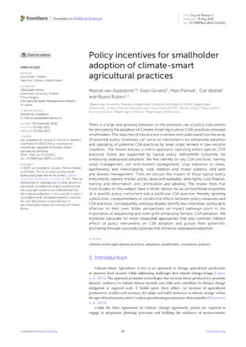 Policy-incentives-for-smallholder-adoption-of-climate-smart-agricultural-practices