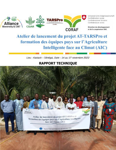 Atelier de lancement du projet AT-TARSPro et formation des équipes pays sur l’Agriculture Intelligente face au Climat (AIC)