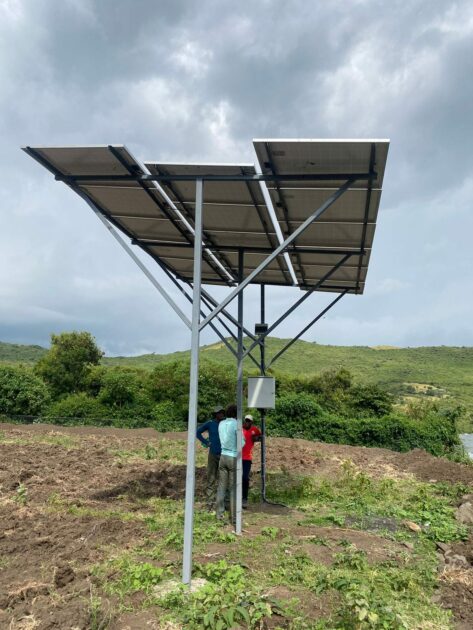 Off-Grid Solar Irrigation System in rural Kenya (c) Stable Foods. Photo credit: Dr. Tinashe Dirwai
