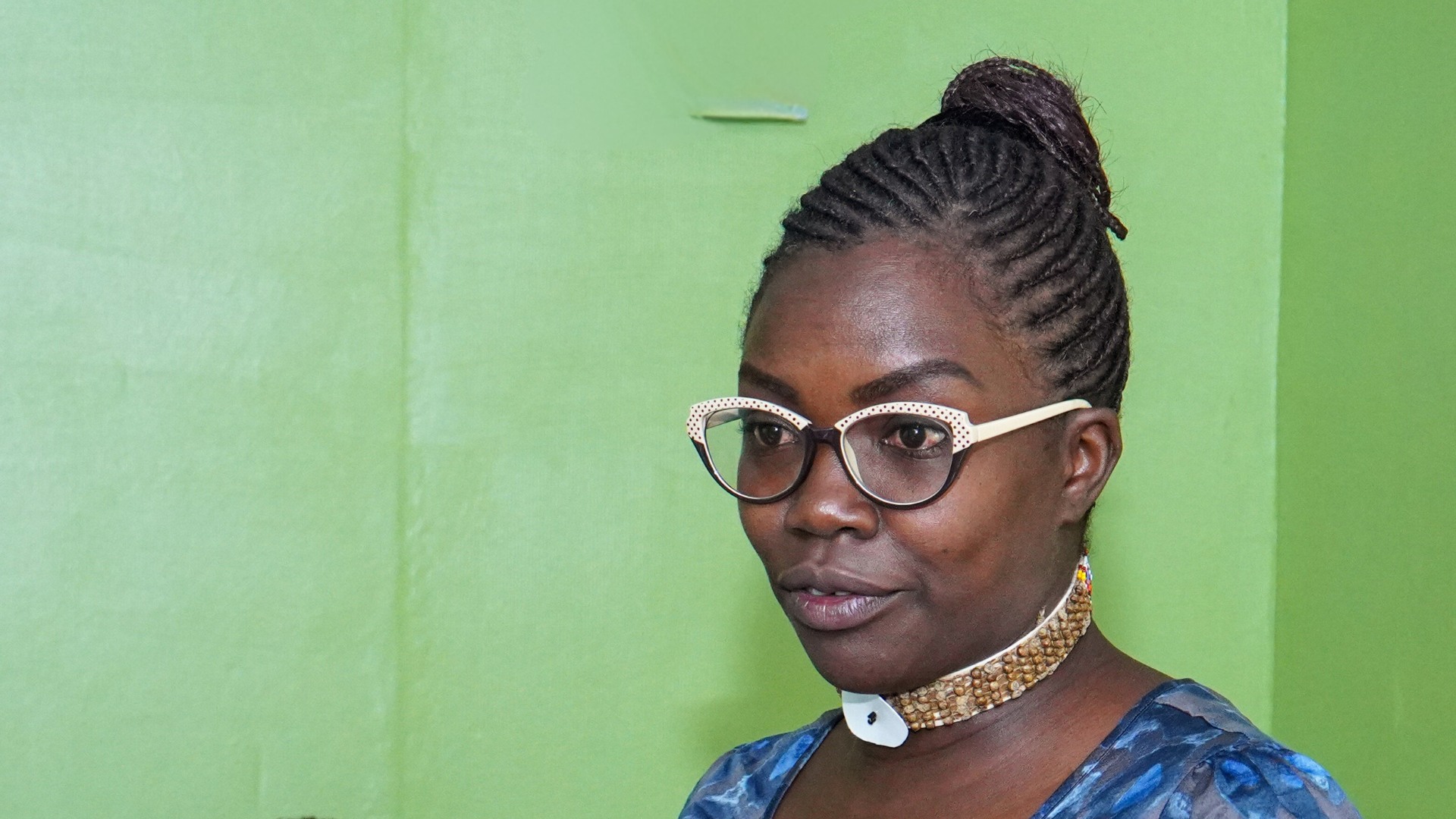 Judy Kipkenda, a young Ogiek woman who is also the founder of the Koibatek Ogiek Women and Youth Network. Photo credit: Samwel Getui Basigwa