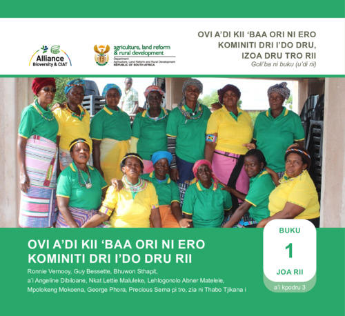 How to develop and manage your own community seed bank. Farmers’ handbook (Booklet 1 of 3). Ma’di version