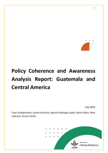 Climate security policy coherence and awareness analysis