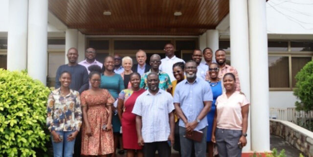 Country representatives and staff of IITA Ghana with the representatives of the French Embassy in Nigeria and Ghana