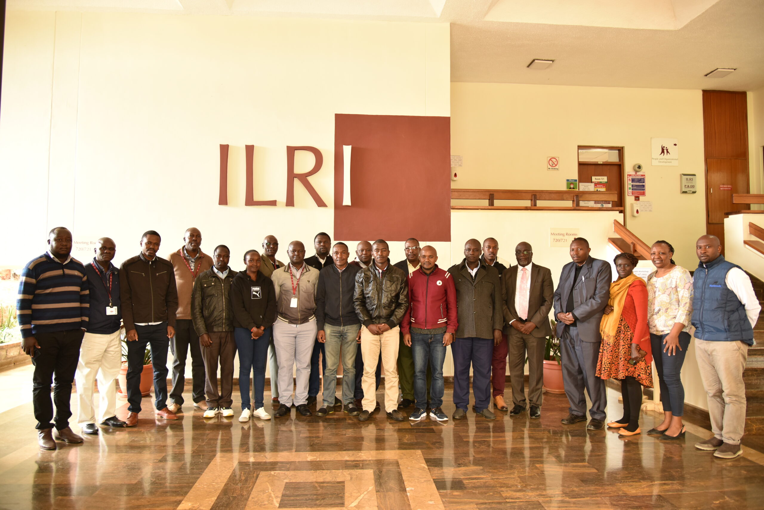 Herd health consultation group photo on 25 July 2023 at ILRI in Nairobi, Kenya. (ILRI / Madeline Wong)
