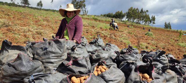 Hayde Campos, a farmer from Quebrada Honda village, Chugay district – La Libertad, picture was taken on 24th February 2022