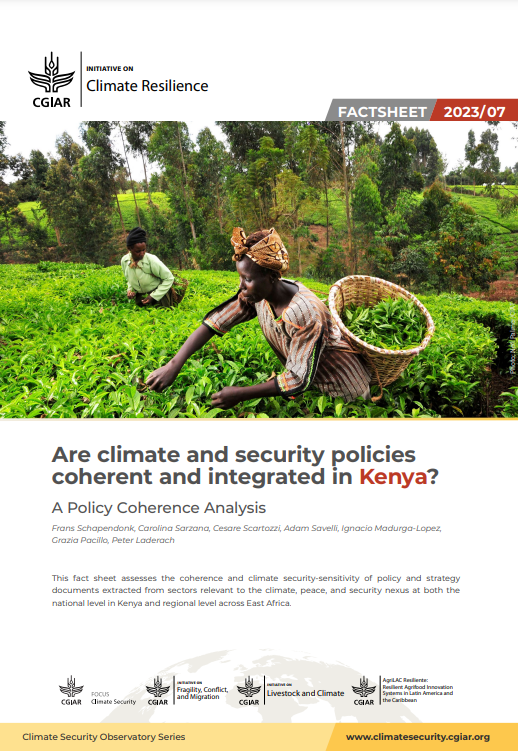 Are climate and security policies coherent and integrated in Kenya - A policy coherence analysis fact sheet