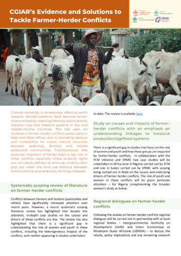 CGIAR_EvidenceSolutions_FarmerHerderConflicts