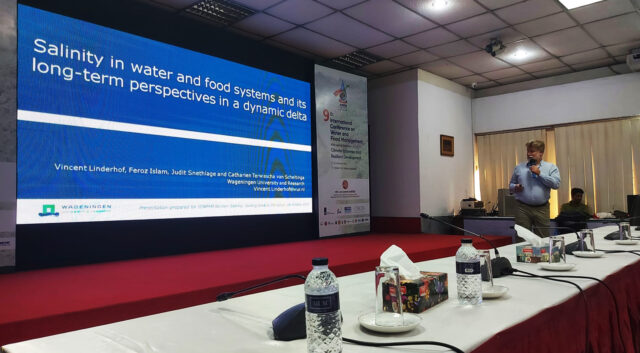 Wageningen University and Research and CGIAR Initiative on Asian Mega-Deltas session on salinity at the 9th International Conference on Water and Flood Management