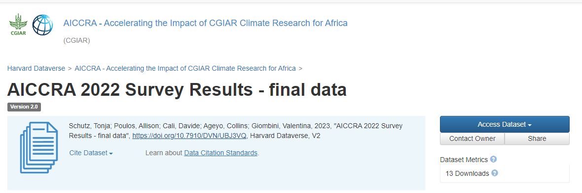 AICCRA 2022 Survey Results - final data