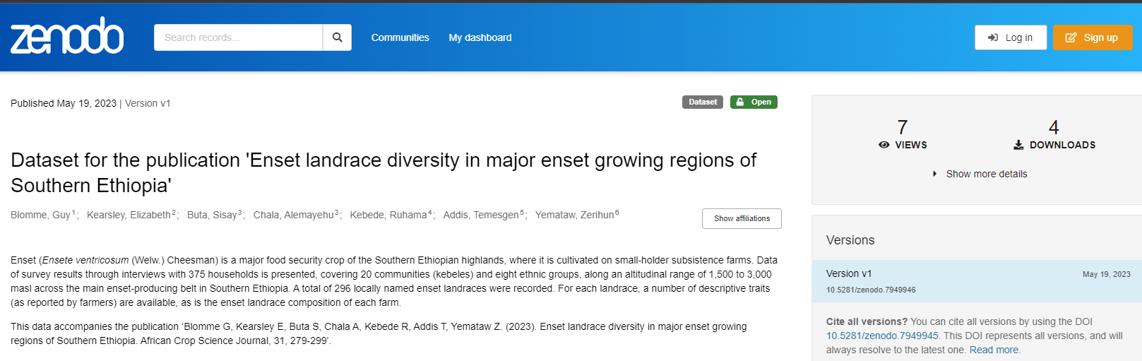 Dataset-for-the-publication-Enset-landrace-diversity-in-major-enset-growing-regions-of-Southern-Ethiopia.