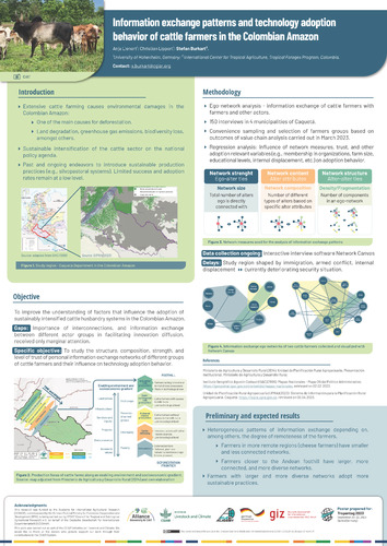 Information exchange patterns and technology adoption behavior of cattle farmers in the Colombian Amazon