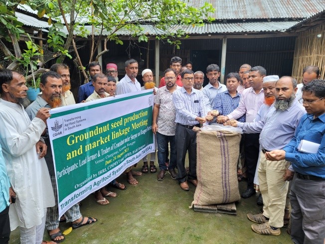 Ground nut market linkage meeting. Photo credit: Maruf Hossain Shanto