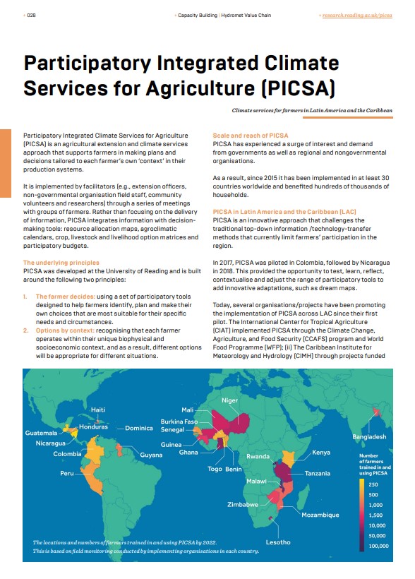 Participatory Integrated Climate Services for Agriculture (PICSA) - Climate services for farmers in Latin America and the Caribbean