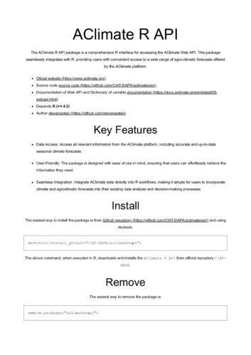 AClimate R API Package