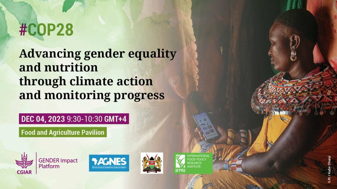 COP28: Advancing gender equality and nutrition through climate action ...