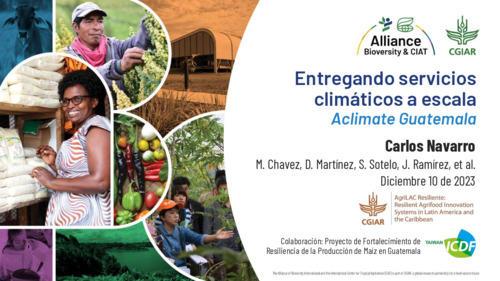 Entregando servicios climáticos a escala: Aclimate Guatemala