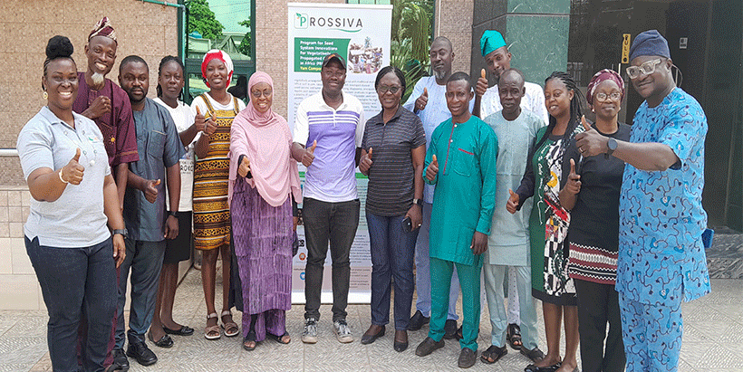 IITA PROSSIVA team group photo at team building.