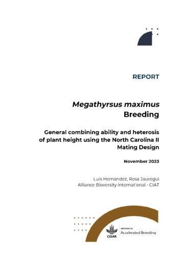 Megathyrsus maximus breeding - General combining ability and heterosis of plant height using the North Carolina II Mating Design